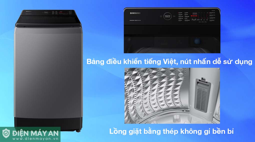Máy Giặt Samsung Ecobubble Inverter 10.5 Kg WA10CG5745BDSV